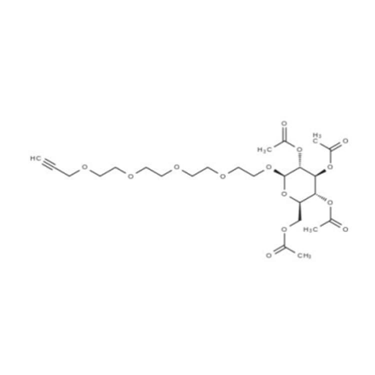Propargyl-PEG5-tetra-Ac-beta-D-glucose